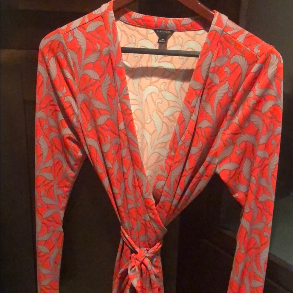 Banana Republic vibrant wrap dress